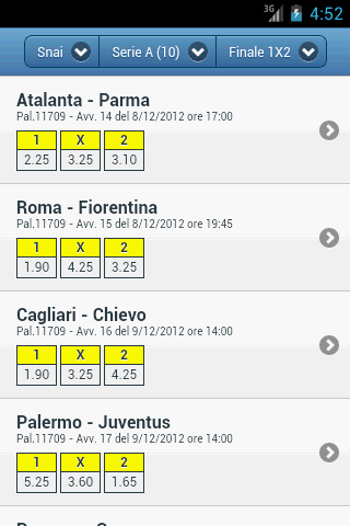 Quote Calcio Scommesse