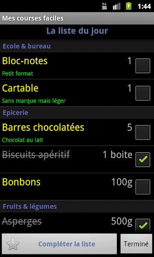 Mes courses faciles+