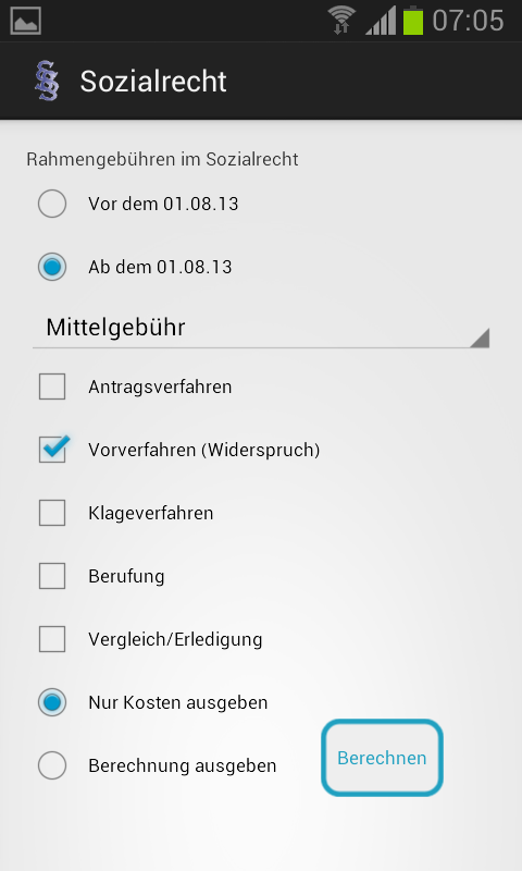 Rechtsanwaltsgebühren.de Screen 3
