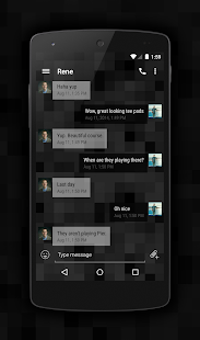 Free Download EvolveSMS Theme Pixl Dark APK for PC
