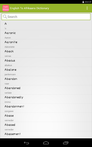 【免費書籍App】English Afrikaans Dictionary-APP點子