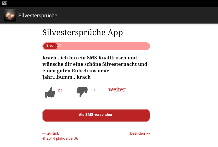 Silvestersprüche 2015 / 2016 Screen 2