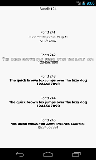 Fonts for FlipFont 124