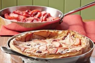 Dutch Baby with Apple &amp;amp; Cranberry Compote