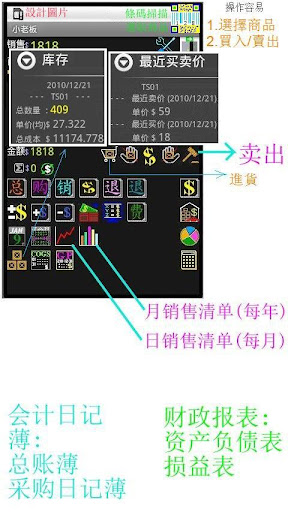 小販小店收銀機POS:進貨銷貨存貨管理系統 會計賬薄簡字初版