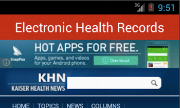 Personal Electronic Medical Records App