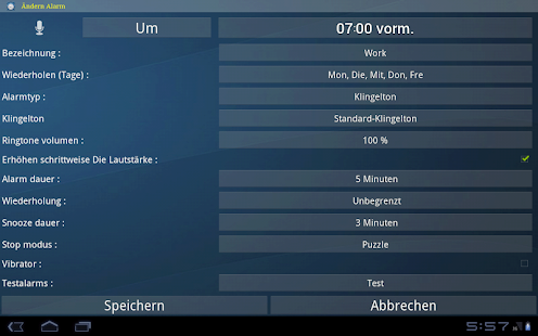 Wecker Alarm Plus Millenium apk cracked download - screenshot thumbnail