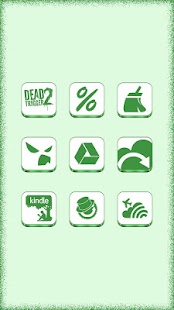 Lastest VRS White-Green Icon Pack APK for Android