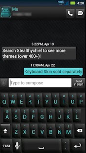 How to install GO SMS Black Cyan lastet apk for pc