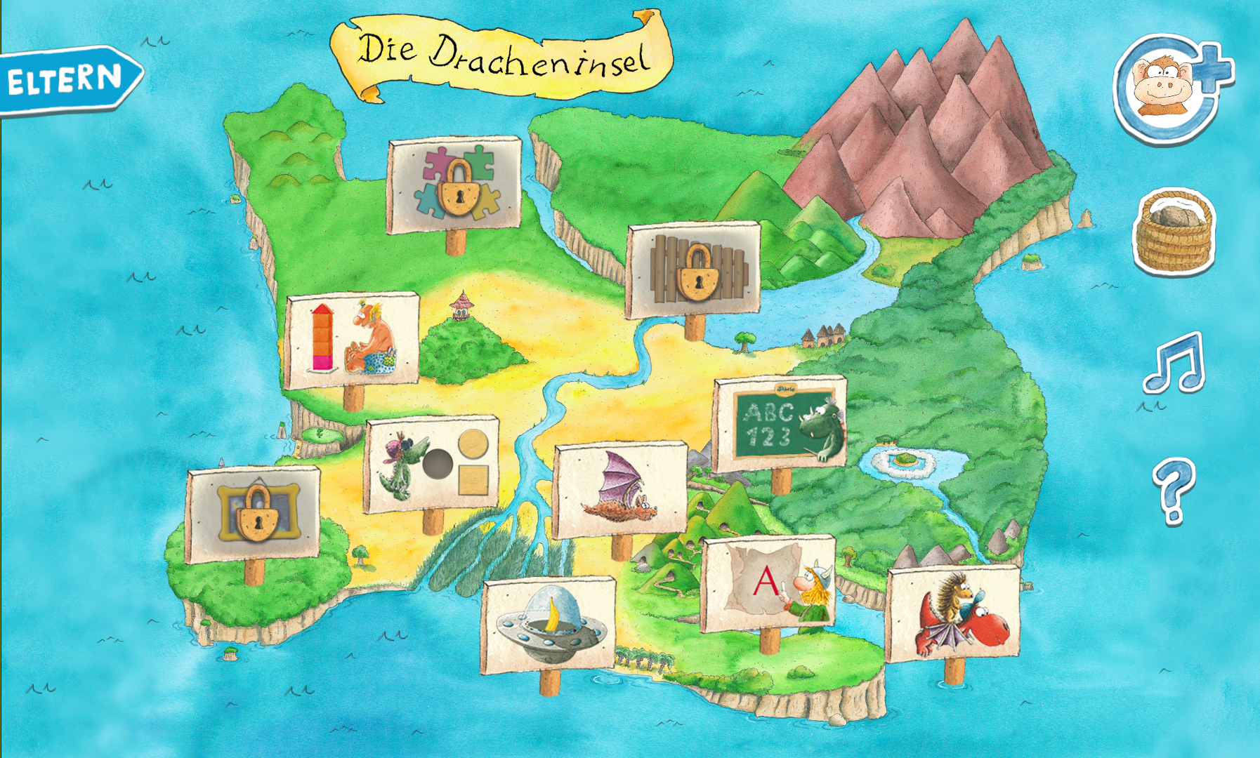 Android application Drache Kokosnuss - Lernspaß screenshort