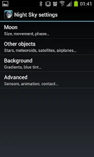 Night Sky Live Wallpaper - screenshot thumbnail
