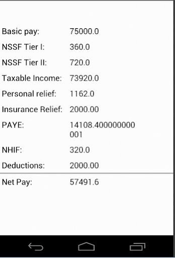 Kenya PAYE calculator