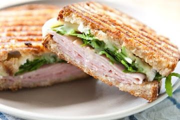 Recipe: Ham, Brie, Marmalade and Arugula Pressed Sandwich