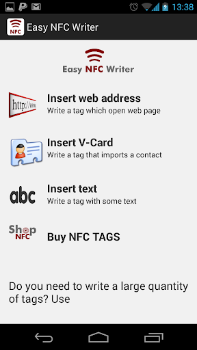 Easy NFC Writer