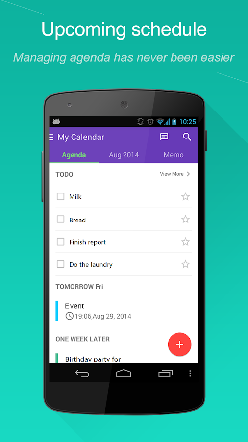 WeCal- Calendar Google/Weather - screenshot