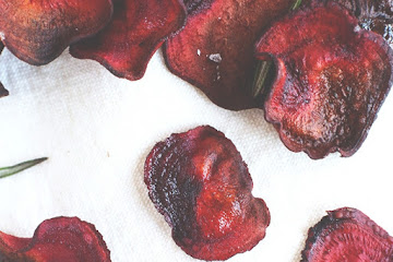 Baked Rosemary Beet Chips