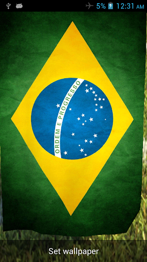 【免費個人化App】Brazil 3D Flag Live Wallpaper-APP點子