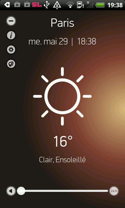 Android application Weather Forecast for 15 days screenshort