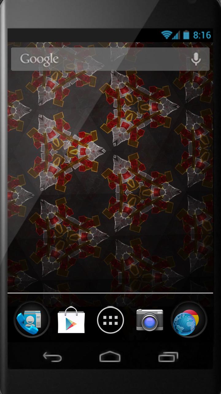 Kaleidoscope LiveWallpaper Screen 2