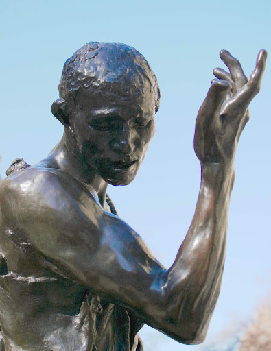 A public sculpture by Frenchman Auguste Rodin in Barcelona.