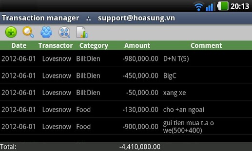 Hoasung Expense Manager