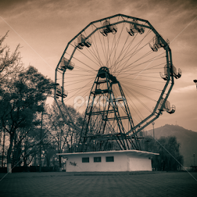 Remnants of the Communist Era by Petrea Ionut - Black & White Buildings & Architecture