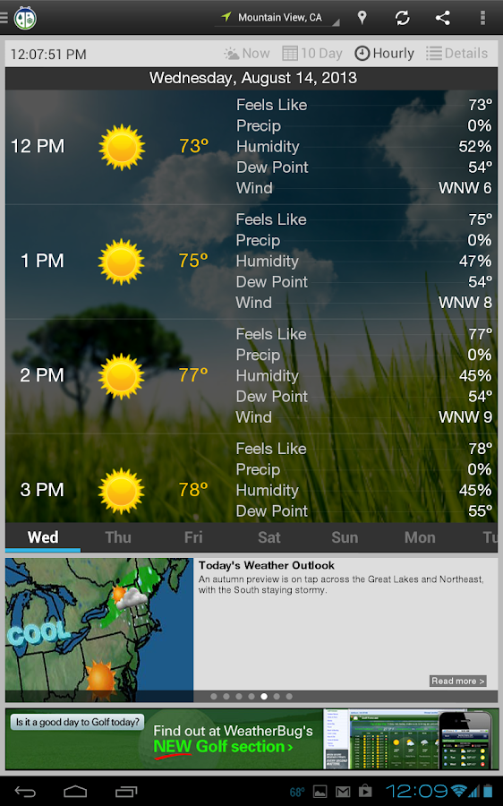 WeatherBug screenshot