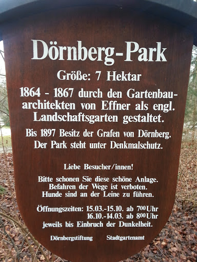 Eingang zum Dörnberg-Park