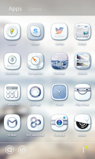 【免費個人化App】Gray Blue GO Launcher Theme-APP點子