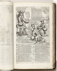 Villeroy en de keurvorst van Beieren knielen voor Lodewijk XIV, 1706