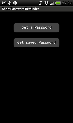 Short Password Reminder
