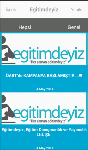 Eğitimdeyiz Blog