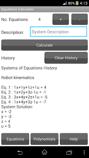 Equations Calculator FreeTrial