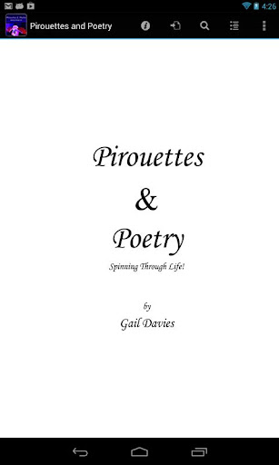 Pirouettes and Poetry