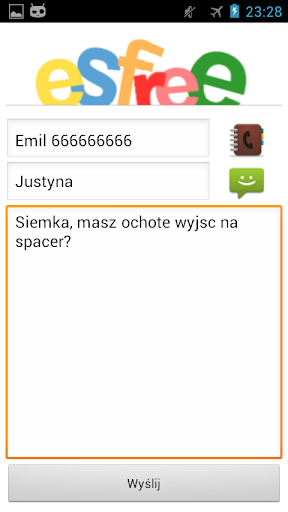 Bramka SMS esfree.pl Tablet