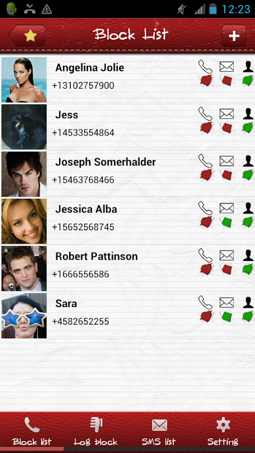 Android application Black List Ultimate Pro screenshort