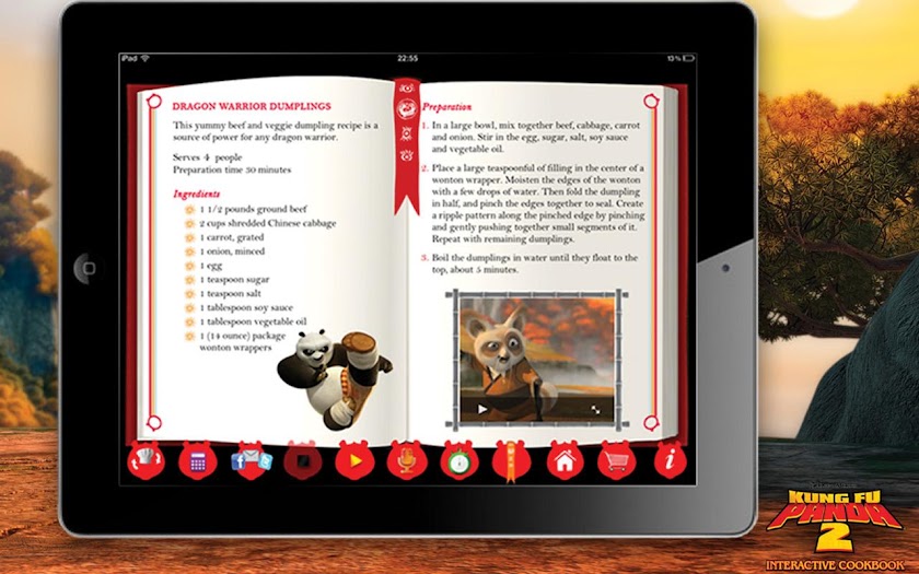 Kung Fu Panda Digital CookBook Screen 3