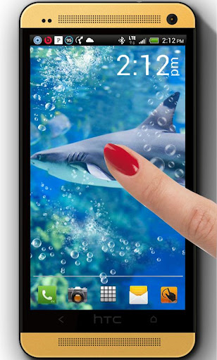 【免費個人化App】Shark Gold HD live wallpaper-APP點子