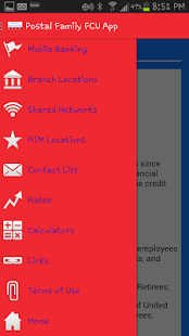 Postal Family FCU App - náhled
