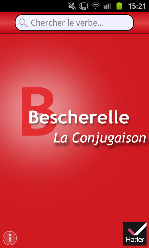 Android application Conjugaison screenshort