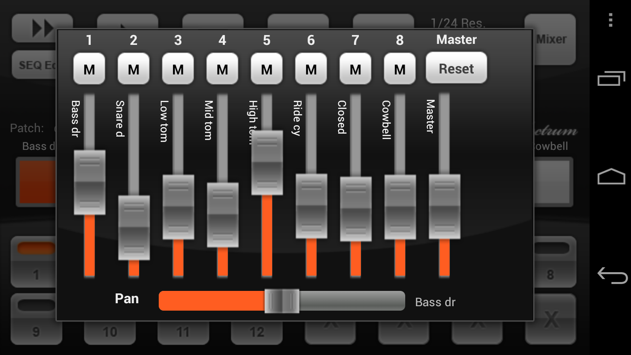 Electrum Drum Machine/Sampler - screenshot