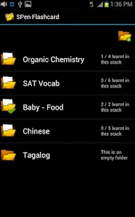 SPen Flashcards Pro Version Screenshots 1