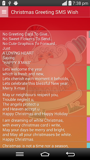 Christmas Greeting Sms Wish