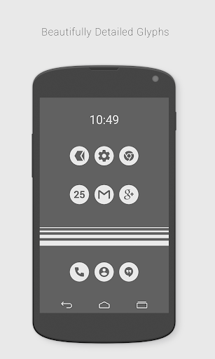 FlatCons White Icon Pack