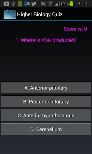 Higher Biology Quiz