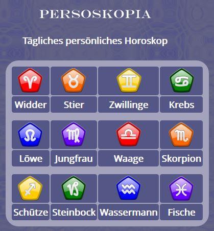 Persoskopia - Horoskop deutsch