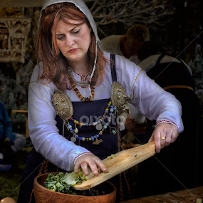 Medieval Cook by Jim Merchant - People Professional People