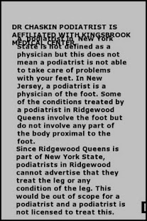 Lastest ridgewood podiatrist APK for Android