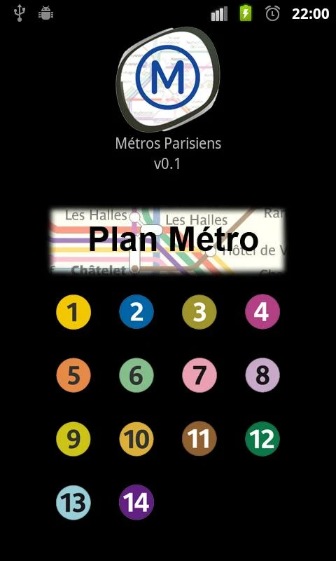 Приложение Paris Subway на Андроид
