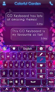 Colorful Garden Go Keyboard Screenshots 5
